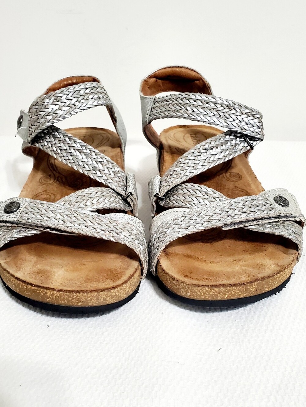 Taos Footwear Beige Braided Leather Sandals - Picture 5 of 13